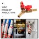 thumbnail image 4 of Válvula de tres vías en forma de Y Interruptor de distribución de tubería de gas Apagado Válvula de bola Conexión de manguera Barb T Abrazadera de gas combustible Tee (Cobre 10 mm Dorado Rojo), 4 of 5