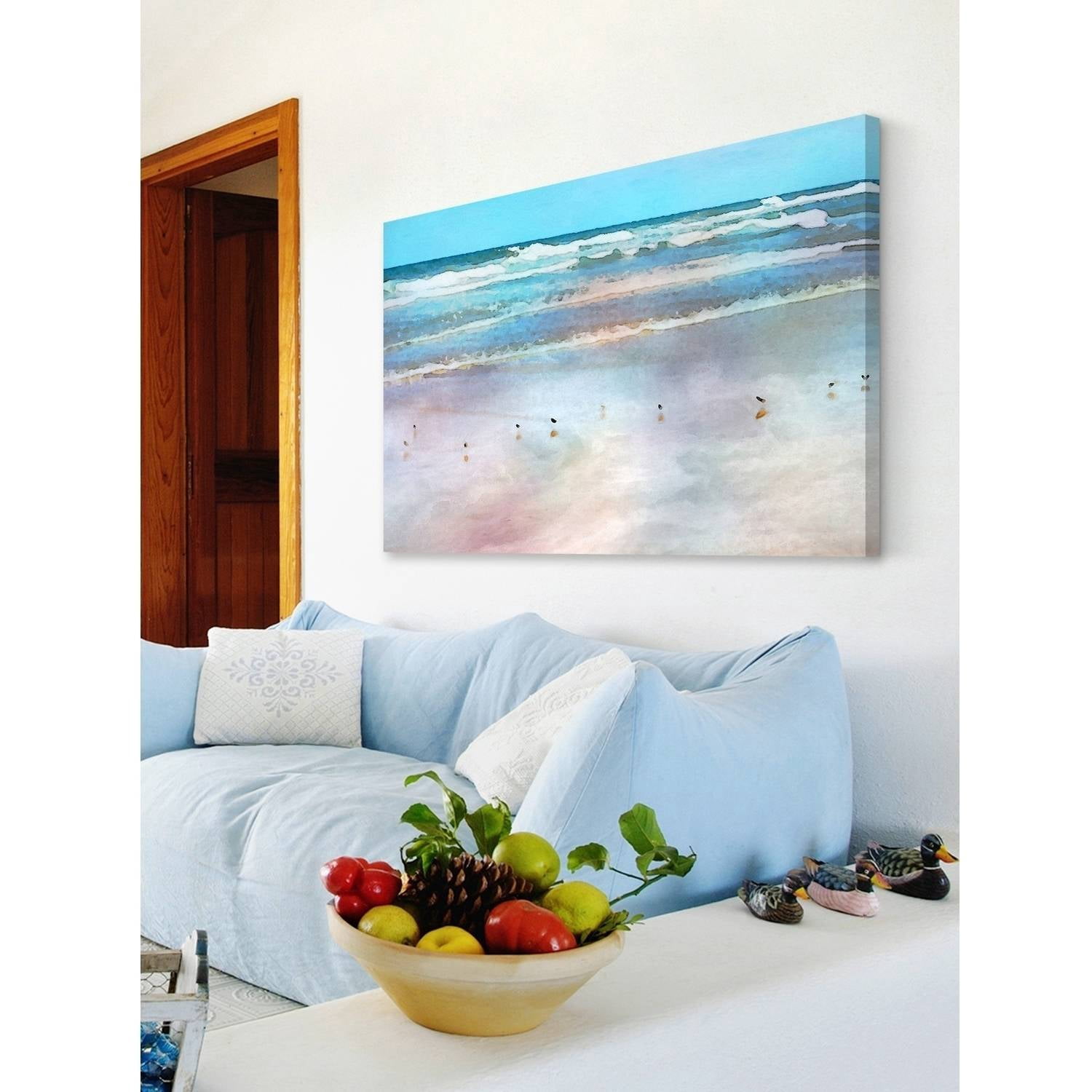 Tranquil Horizon Painting Print on Wrapped Canvas