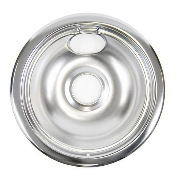 GE APPLIANCE WB31M1 RANGE 6 CHROME BURNER BOWL - GENUINE OEM PART