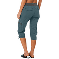 thumbnail image 6 of Mohiass Capri Pants for Women,Women's Pants Lightweight Hiking Cargo Pockets Casual Travel Cropped Cotton Pants with Pockets Blue XL, 6 of 6