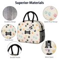 thumbnail image 4 of Bone and Dog Paw Print Beige Pattern Insulated Leakproof Lunch Box for Work, Lunch Bag for Women Men, Loncheras Para Mujer for Beach Travel Picnic Camping, 4 of 6