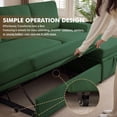 thumbnail image 3 of Pingliang Home Pull Out Sleeper Sectional Sofa Bed with Storage Chaise, Convertible L Shaped Couch with Side Pockets,Modern Linen Reversible Sofa Couch for Living Room Apartment Office Studio, 3 of 8