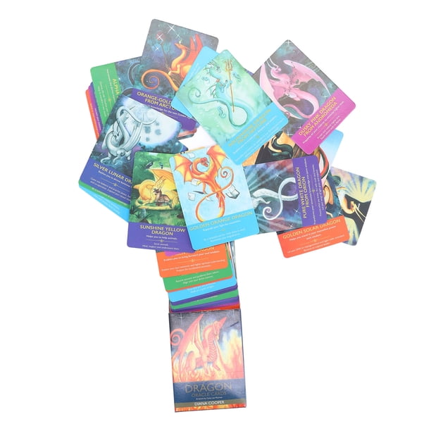 Cartas de Tarot con forma de dragón para adivinación del futuro, mundo secreto misterioso, regalo para juegos