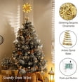 thumbnail image 4 of Decoración para árbol de Navidad Lewondr con forma de estrella geométrica 3D con luz LED, 4 of 9