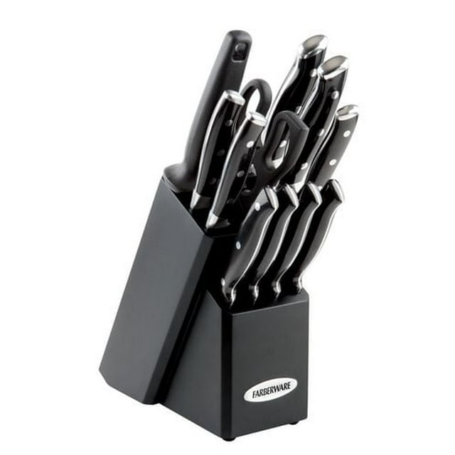Farberware® Ensemble de coutellerie forgé 12 pièces - Noir