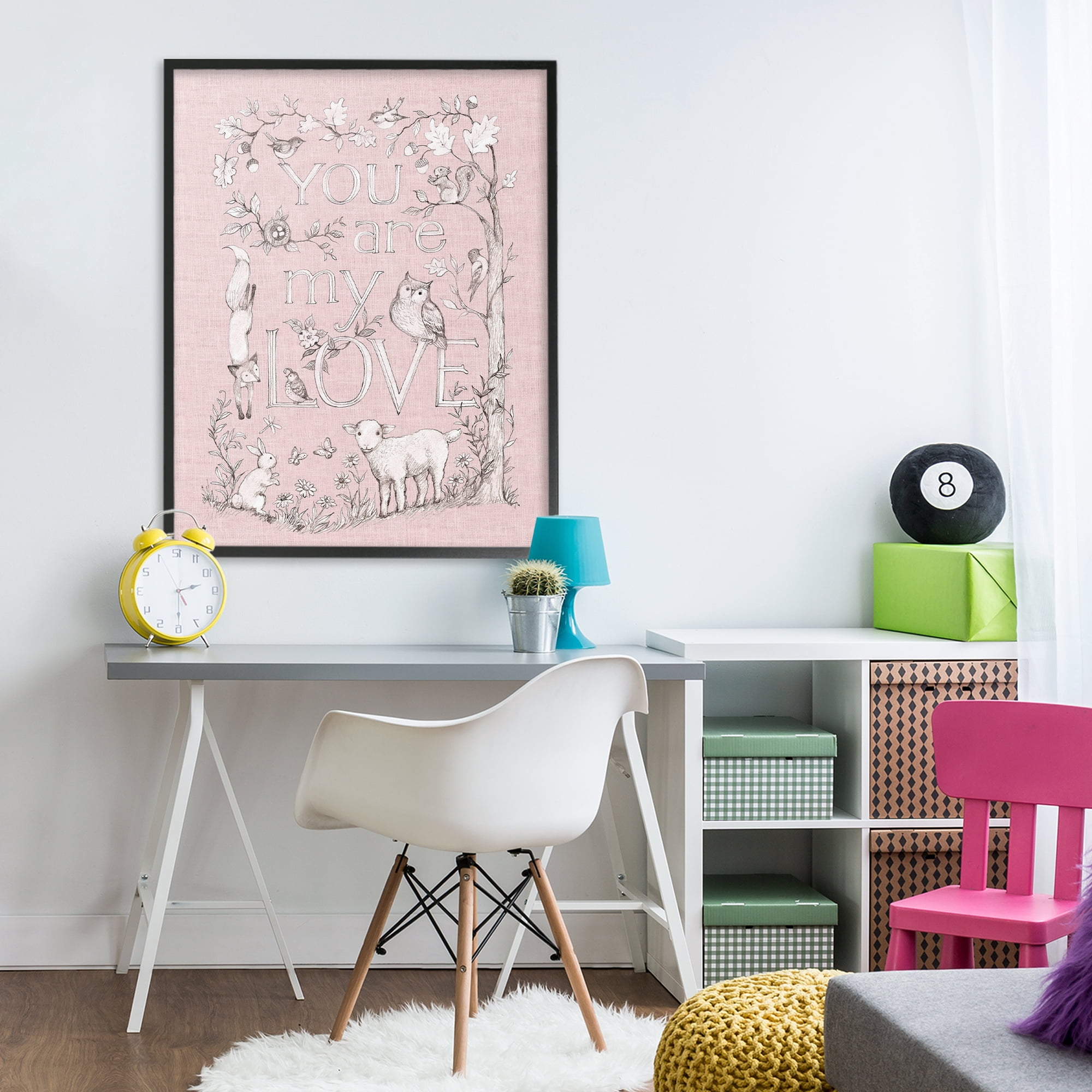 Stupell Industries You Are My Love Black Framed Giclee Art, design by Susan Winget