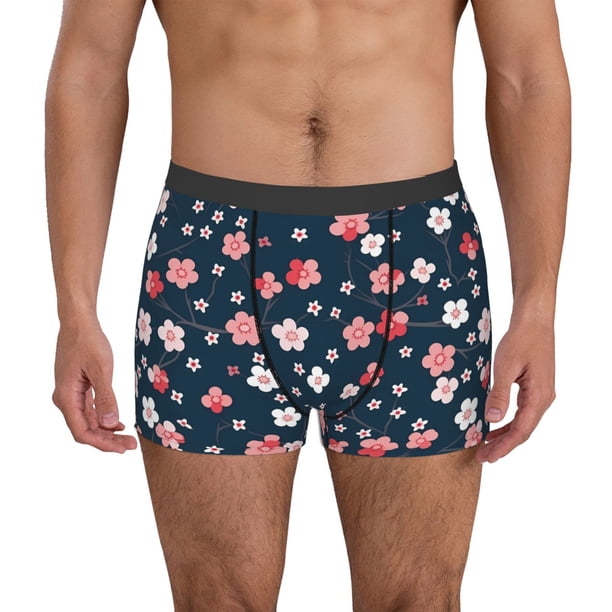Fotbe Cherry Blossoms Calzoncillos Tipo Boxer con Bolsa de Soporte Total para Hombre, X-Temp Fresco, Transpirable y de Secado Rápido-X-Large