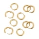 thumbnail image 3 of Pendientes 10 Pendientes De Aro Dorados Simples De Diámetro De Alambre De 0.098 In De Diámetro Interior De 0.394 In, Accesorios Para Pendientes, 3 of 7