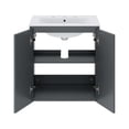 thumbnail image 4 of Modway Bryn 24" Wall-Mount Bathroom Vanity in Gray White, 4 of 9
