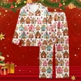 thumbnail image 2 of Christmas Pajamas Women's Christmas Printed Pajama Set Festive Long Pants & Top Combo, 2 of 5