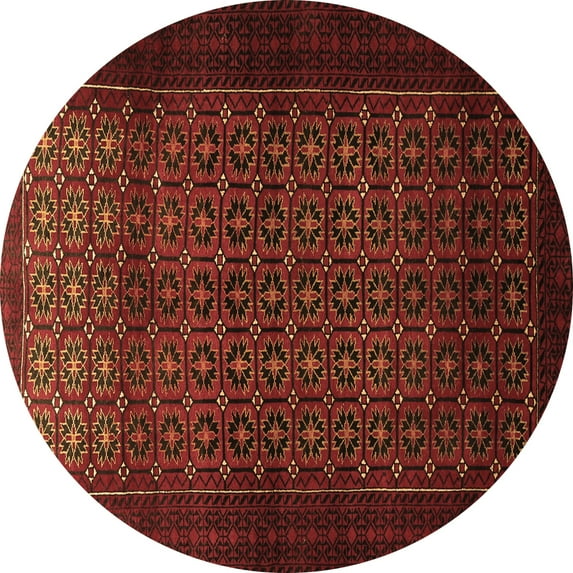 Ahgly Company Indoor Round Persian Brown Traditional Area Rugs, 6' Round