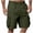 Army Green Shorts for Men, variant on Men's Cargo Pants Elastic Waist Multi Pocket Design Solid Pattern High Quality Material For Lasting Wear Wine XXL