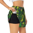 thumbnail image 2 of Bixox Women's Cactus 1 pattern 2 in 1 Running Shorts - Lightweight Athletic Workout Gym Yoga Shorts Liner with Pockets - X-Large, 2 of 7