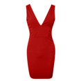 thumbnail image 2 of Vedolay Summer Dresses for Womens Summer Dress Short Sleeve Ribbed Teacher Modest Casual Business Work Outfits Midi Dress with Pockets,Red XL, 2 of 4