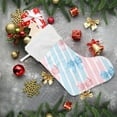 thumbnail image 6 of Pastel Blue Pink White Bows on Stripes Christmas Stockings Large Capacity 18 inch Gift Bag with Hook Xmas Holiday Decor 1 Pack, 6 of 8