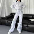 thumbnail image 4 of Sweat Suit Women Two Piece Long Sleeve Pullover and Baggy Sweatpants Lounge Sets Womens Fall Clothing Matching Workout Set, 4 of 6