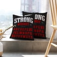 thumbnail image 6 of LALILO Throw Pillow Covers Strong Whiskey Font With Vintage Font Vintage Cushion Cover 18" x 18", 2 Pack, 6 of 6