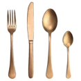 thumbnail image 1 of Classic Elegant Resin Rivets Handle Style Stainless Steel Western Cutlery 4 In 1 Set Delicate Utensils Dinnerware For Home, 1 of 5