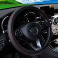 thumbnail image 4 of Funda para volante de cuero con relieve tridimensional, cómoda y suave para interior de automóvil sin anillo interior, adecuada para mujeres de 14,5 a 15 pulgadas, 4 of 5