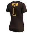 thumbnail image 3 of Women's Brown San Diego Padres #1 Mom Logo V-Neck T-Shirt, 3 of 3