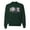 Forest Green, variant on For the Love of the Game Sports Unisex Crewneck Graphic Sweatshirt, Charcoal, Small
