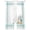 Teal Blue, variant on Summer Coastal Sheer Curtains 45 Inch Length 2 Panels Set Window Treatments, Nautical Beach Marine Life Beige Striped Rod Pocket Semi Curtains for Living Room/Bedroom/Kitchen Décor, 104"W x 45"L