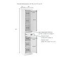 thumbnail image 5 of Crosley Furniture Seaside 2 Drawer Wood Linen Cabinet in Distressed White, 5 of 8