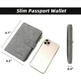 thumbnail image 4 of ZUTOYBO Passport and Card Holder for Women RFID Blocking Card Case Slim Travel Wallet Change Purse with Vaccine Card Slot, 4 of 9
