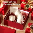 thumbnail image 6 of Porcelain Espresso Cup 4-Piece Set, 3.5 Ounce Small Coffee Cup, White Small Coffee Cup, Suitable for Espresso Machines and Coffee Pots, Enamel Safe to Use, 6 of 6