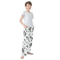 thumbnail image 4 of FORMRS Kids Pajama Pants with Pockets Size 6-8Y Boys Lounge Sleep Bottoms, Football Player Pattern, 4 of 8