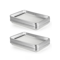 thumbnail image 6 of 12 Pack Aluminum Sheet Pan, Listed Half Size 13 x 9 inch Commercial Bakery Cake Bun Pan, Baking Tray, 6 of 6