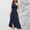 *Navy, variant on ClodeEU Women's Halter Neck Crisscross Sleeveless Ruffle Hem Midi Dress, Elegant Cocktail Party Evening Gown Black,Women's Plus L