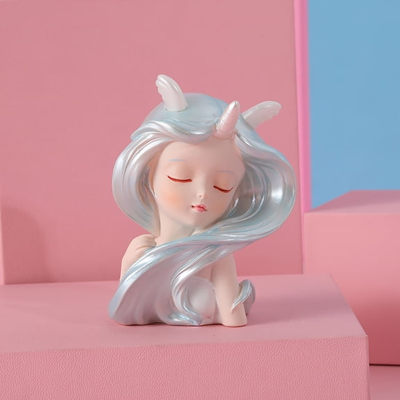 Ornaments Clearance Bathroom Decor Girl Gift 3.54-Inch High Room Shelf Resin Mediterranean Princess Statue Decorative Statuette Sculpture Angel Home Crafts Desk Accessories