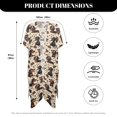 thumbnail image 6 of HELLHERO Dachshund Bone Women's Kimono Swimwear and Shawl Loose High Quality Fabrics Lightweight Long Kimono Swimsuit Cover Up, 6 of 6