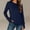 Navy, variant on Women's Cotton Long Sleeve Shirts with Thumb Holes Crew Neck Soft Basic Tee Casual Plain T-Shirt