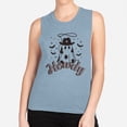 thumbnail image 2 of Country Ghost Howdy Women's Muscle Tank Small Stonewash Denim, 2 of 5