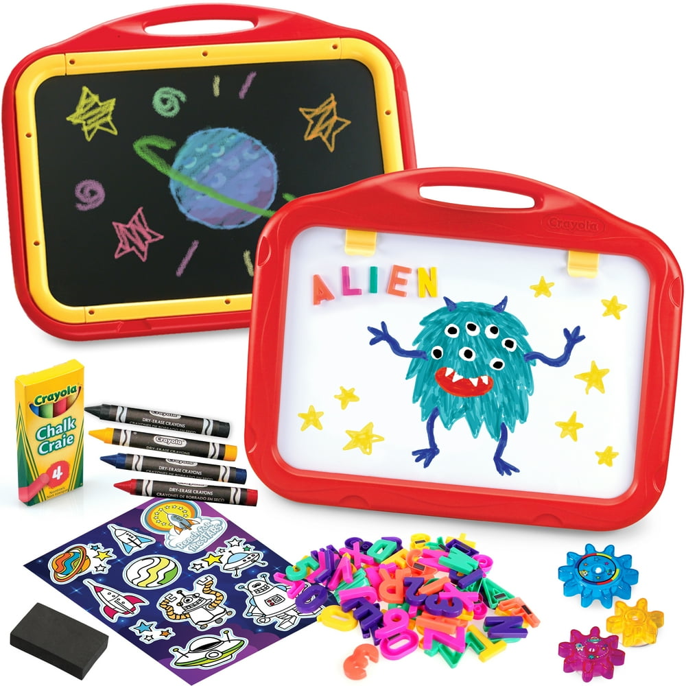 Crayola Creative Fun 2Sided Easel Board +90 Bonus Accessories