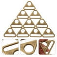 thumbnail image 3 of 10pcs Triangle Ring Buckle for Bag Strap Craft - Bronze, 3 of 6