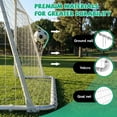 thumbnail image 6 of Leumius 6X12FT Soccer Goals for Kids,Portable Soccer Net with High-Strength Nets for Backyard,White, 6 of 8