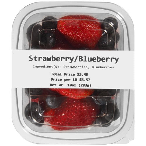 Fresh Strawberries & Blueberries, 10 oz