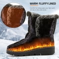 thumbnail image 5 of Ablanczoom Snow Boots Women: Winter Shoes Woman Ankle Outdoors Booties with Warm Faux Fur, 5 of 8