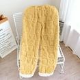 thumbnail image 3 of Women's Fashion Fleece Lined Pajama Pants, Thickened Warm Sleepwear, Warm Long Pajama Bottoms for Gift Giving and Personal Use,Yellow,XL, 3 of 3