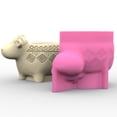 thumbnail image 4 of CIYISON Easy to Use Silicone Mold for Cute Cow Shaped Succulent Vases Flower Pots Mould, 4 of 11