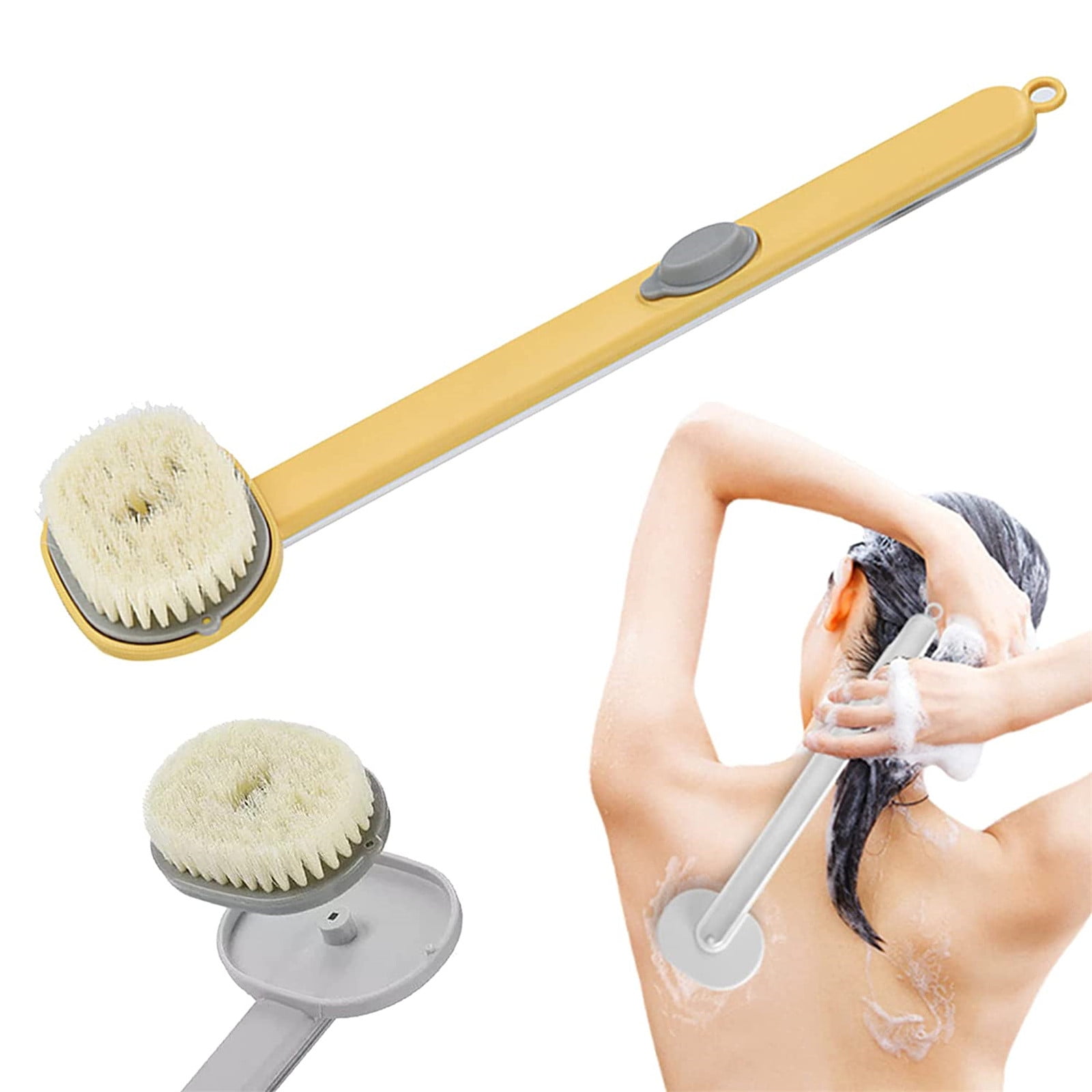 Feiboyy Long Handle Liquid Bath Brush Multifunctional Detachable Back