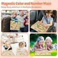 thumbnail image 6 of Magnetic Color and Number Maze, Wooden Toddler Puzzle Board Montessori Toys, Kids Sensory Stem Learning Toys for 2 3 4 5 Year Old, 6 of 7