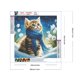 thumbnail image 2 of Pintura de diamante 5D DIY, bufanda redonda completa, Kit de gato, decoración del hogar, 30x30cm, 2 of 9