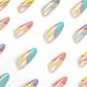 thumbnail image 5 of 24pcs Short Almond False Nails Multicolor Stick on Nails Press on Nails Removable Glue-on Nails Full Cover Acrylic Fake Nails Women Girls Nail Art Acc, 5 of 5