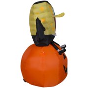 Airblown Inflatables Vampire SpongeBob on a Pumpkin, 4'