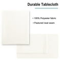 thumbnail image 4 of DWCN Ivory Tablecloth Square - Waterproof and Spillproof Washable Fabric Table Cloth for Card Tables, 54 x 54 Inch, 4 of 6