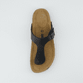 thumbnail image 5 of Cushionaire Leah Thong Sandals for Women - Cork Footbed Flip Flops for Women with Memory Foam and Adjustable Buckle Strap, 5 of 22